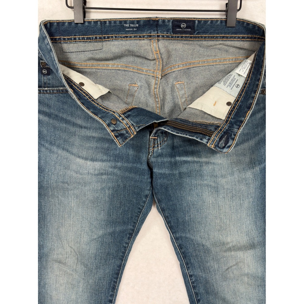 AG Adriano Goldschmied The Tellis Modern Slim Jeans Blue 31x34 1783LEDGSL - Picture 2 of 11